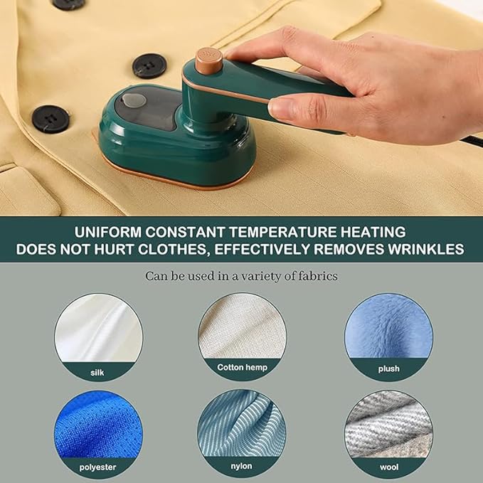 BEEBIRD Travel Mini Electric Garment Iron - Small, Quick Heating, 2 in 1 Wet (Steam) / Dry Ironing for Home and Travelling - Image 2