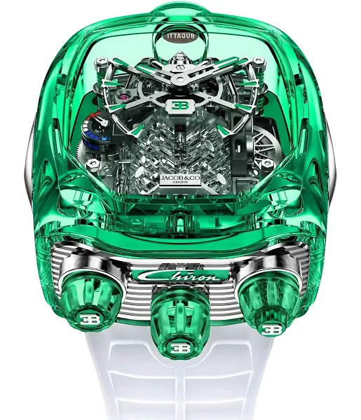 Jacob & Co. Bugatti Chiron Tourbillon Watch With W16 Engine || Manual Winding || Special Deal || Trusted Seller || 5 Years Warranty🌟 || 20 Pieces Available - Image 4