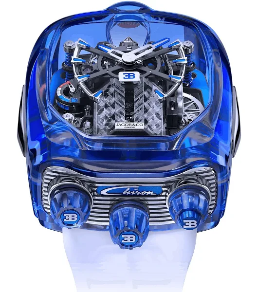 Jacob & Co. Bugatti Chiron Tourbillon Watch With W16 Engine || Manual Winding || Special Deal || Trusted Seller || 5 Years Warranty🌟 || 20 Pieces Available - Image 3