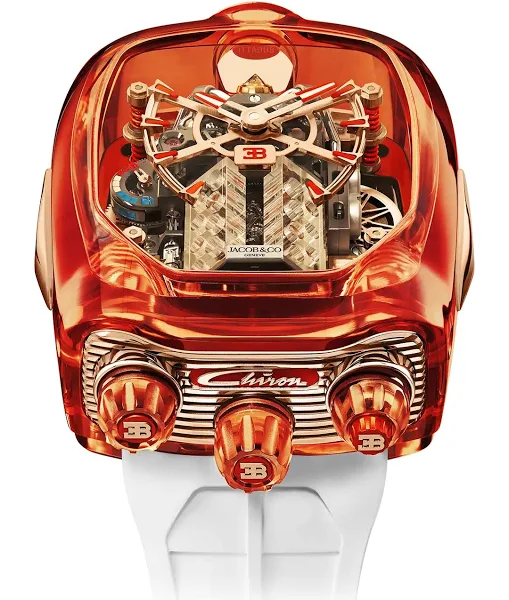 Jacob & Co. Bugatti Chiron Tourbillon Watch With W16 Engine || Manual Winding || Special Deal || Trusted Seller || 5 Years Warranty🌟 || 20 Pieces Available - Image 2